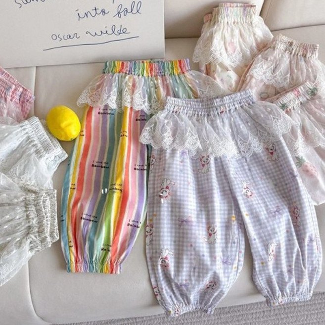 [앙디] O바지 레이스고쟁이 (OC221)_(아동복 아동옷 유아복 의류 여아용 남아용 공용 봄 여름 가을 냉장고바지 프릴바지)