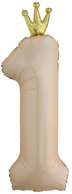 이벤트홀릭 대형 왕관 숫자은박풍선 라떼, 1