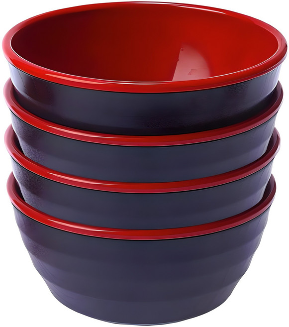 스마트볼 다용도 면기 더블볼, 블랙, 4개