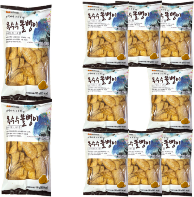 동아제과 옥수수 똘뱅이 스낵, 180g, 10개