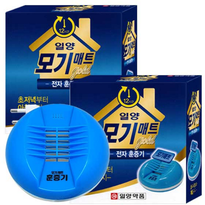 [일양약품] 모기매트Gold 전자 훈증기 전자훈증기, 2개