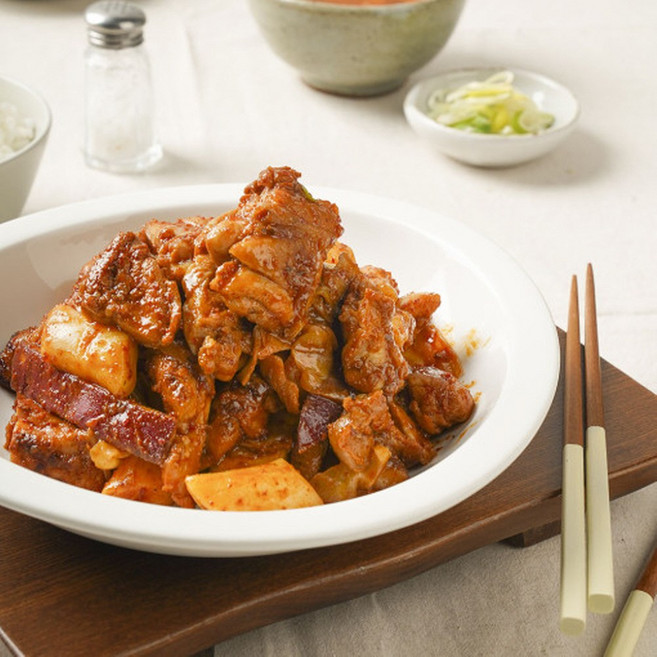 악마의레시피 철판 춘천닭갈비 택배 닭갈비집 캠핑요리, 4개, 1kg