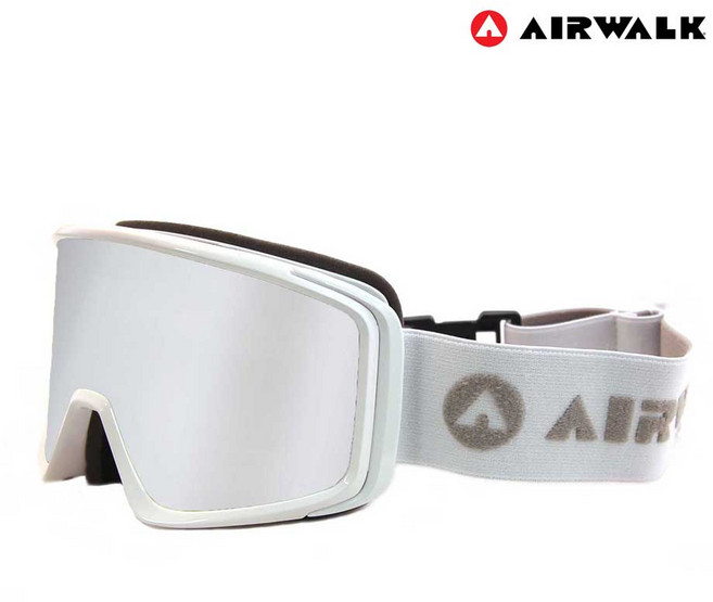 에어워크 고글 AW-870 성인용 스키 보드, AW-870 화이트실버미러, 1개