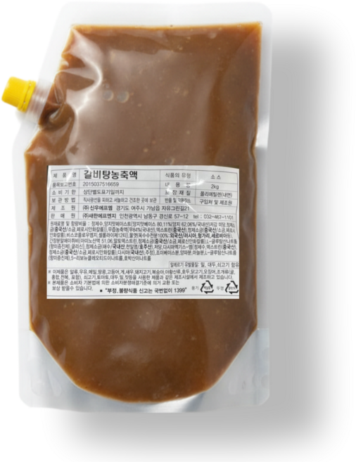 새한 갈비탕 농축액 갈비탕원액 갈비탕육수 갈비탕엑기스 갈비농축액, 2kg, 6개