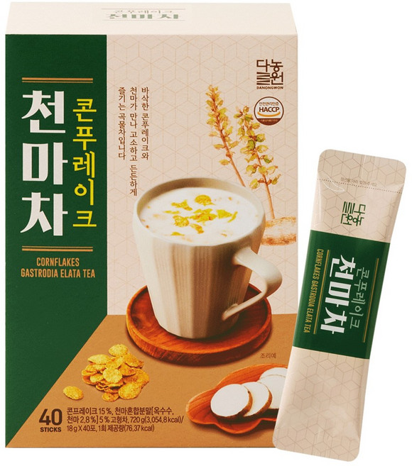 다농원 콘푸레이크 천마차 40T, 18g, 40개입, 1개