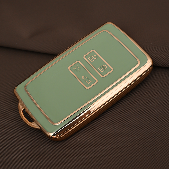 르노삼성 XM3 SM6 QM6 호환 스마트 차 키케이스 키홀더 TPU 키커버 리모컨, TA42, 그린