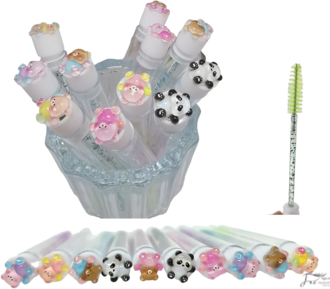 휴대하기 편한 귀여운 캐릭터 동물모양 미니 브러쉬, 10개, 동물모양 미니 브러쉬 A(랜덤발송)