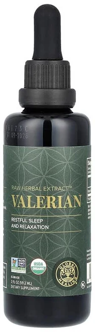 Global Healing 무가공 허브 추출물 발레리안 59.2ml(2fl oz) GLH-03005, Global Healing, 무가공 허브 추출물, 발레, 1개 - 쿠팡