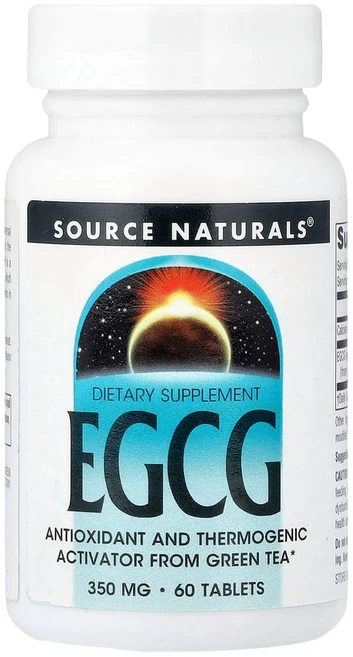 소스내츄럴스 EGCG 350mg 글루텐 프리 무설탕 타블렛, 1개, 60정 - 쿠팡