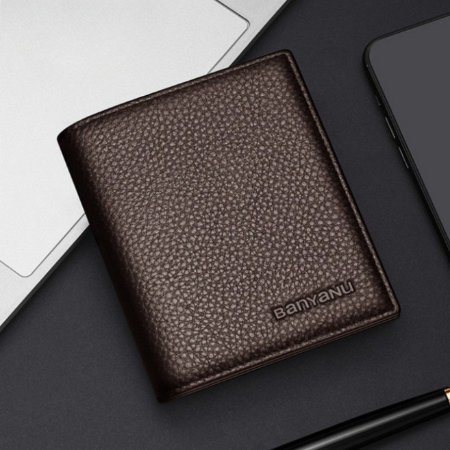 프리미엄 남성 소가죽 심플 슬림 카드 반지갑 N777