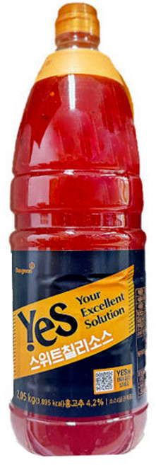 동원 YES 스위트칠리소스 2.05kg 1개입/대용량, 1