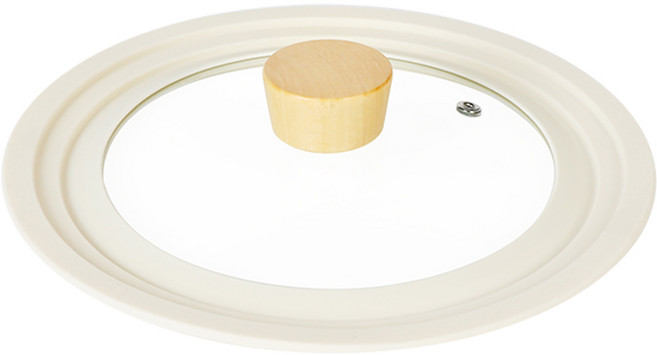 러브쿡 실리콘 멀티커버, 아이보리_소(16~22 호환), 1개