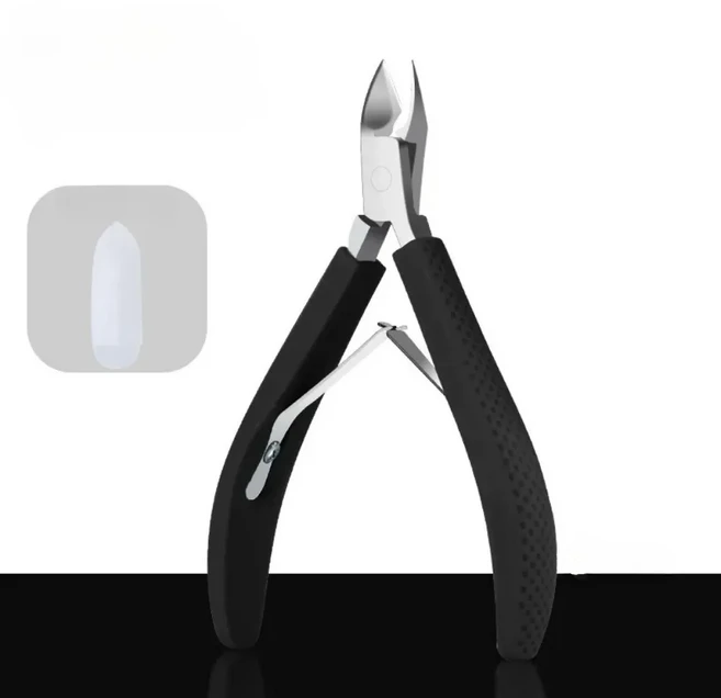 큐티클 니퍼 네일 매니큐어 큐티클 가위 클리퍼 트리머 각질 제거 페디큐어 스테인리스 스틸 커터 도구, 01 Black