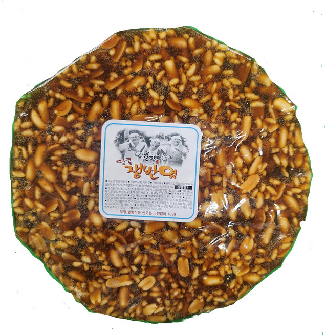 윤팔도 쟁반땅콩엿300g 2개입, 300g, 2개