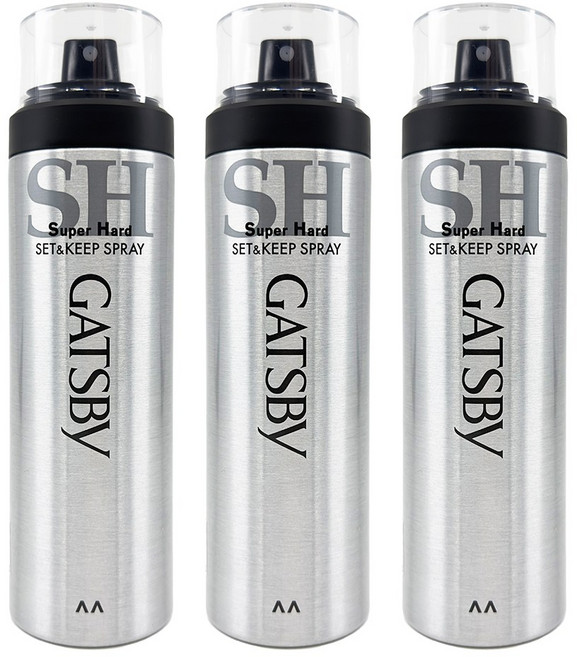 갸스비 셋&킵 슈퍼하드 헤어스프레이, 263ml, 3개