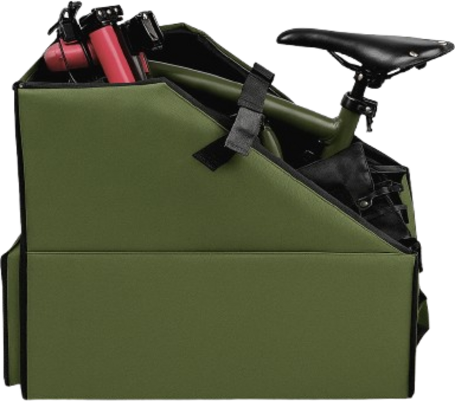 브롬톤 자동차 트렁크 보관 가방 미니벨로 트라이폴드 14-16인치 접이식 자전거 보관함, 카키
