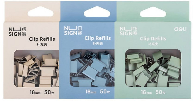 미네끄네 누사인 날클립 리필 16mm 50개입 (중), 화이트, 화이트