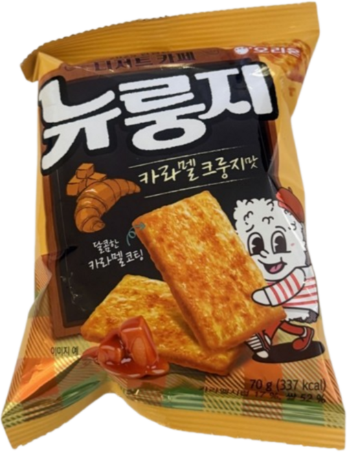 오리온 뉴룽지 카라멜 크룽지맛, 70g, 5개