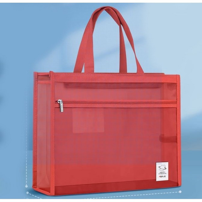 모두모두상회 B4 A3 8절 미술 화구 학원 시험지 가방, 레드