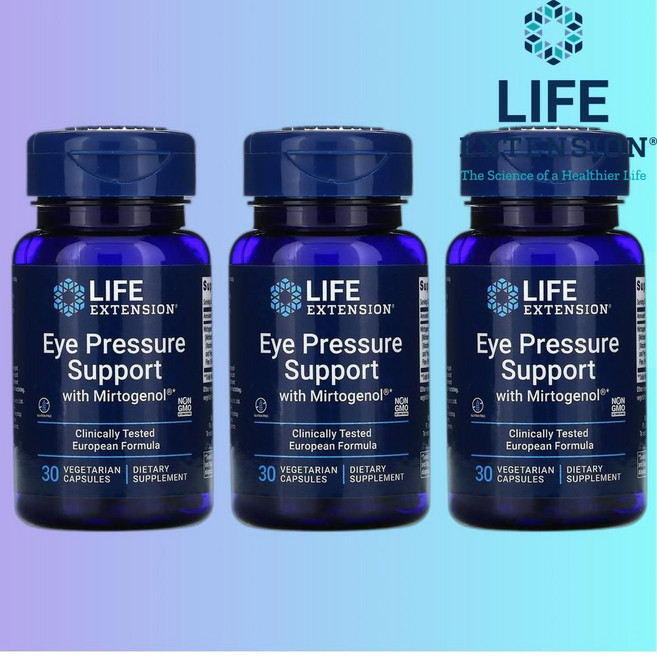 라이프익스텐션 아이프레셔서포트 피크노제놀 빌베리, 30정, 40g, 120mg, 3개