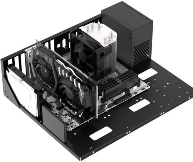 JOYJOM 본체케이스 게이밍 PC케이스 PC 테스트 벤치 오픈 에어 케이스 ATX 프레임 컴퓨터 섀시 DIY 테크벤치 MATX ITX