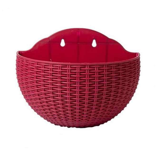 마운트 야외 장식 새로운 냄비 양동이 발코니 정원 화분 절묘한 플라스틱 바구니, Wine Red