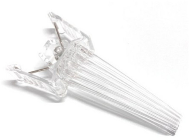 다온셀렉트 휴대용 미용 앞머리 볼륨 고정 집게핀, 1개, 투명