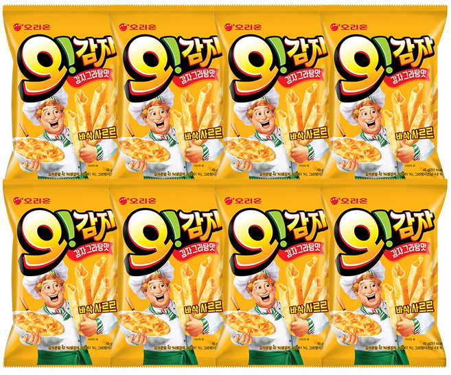 오리온 오감자 감자그라탕맛, 45g, 8개