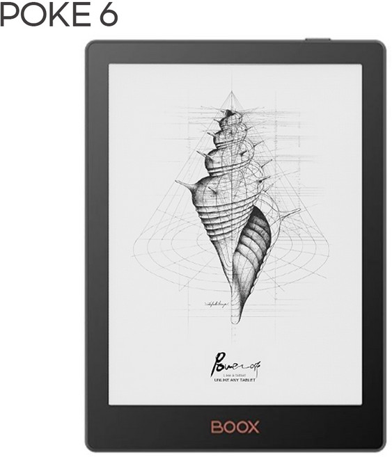 오닉스 BOOX 포크6 ONYX 포크6S 6인치 이북리더기 전자책 POKE6 POKE6S 2+32GB 중국내수용, 6블랙, 32GB, Wi-Fi