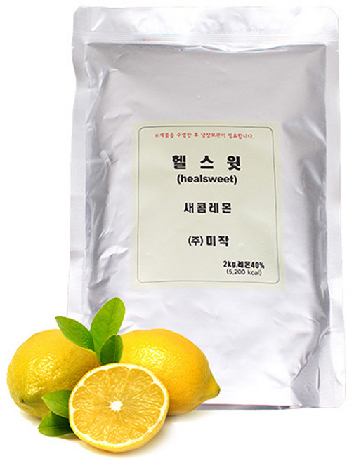 미작 헬스윗 새콤 레몬청 2kg, 1개