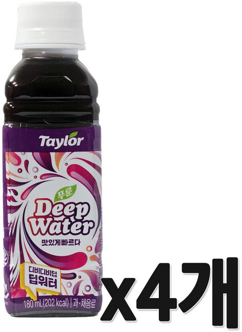 테일러 푸룬 딥워터, 180ml, 4개