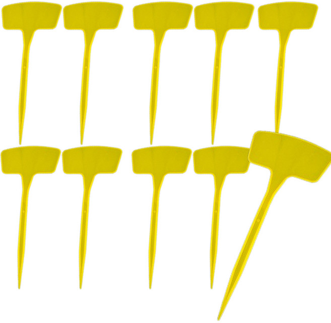 화분이름표5 36cm 사이즈 10개 set 화이트 레드 블루 옐로우 선택가능, 36cm옐로우10개set