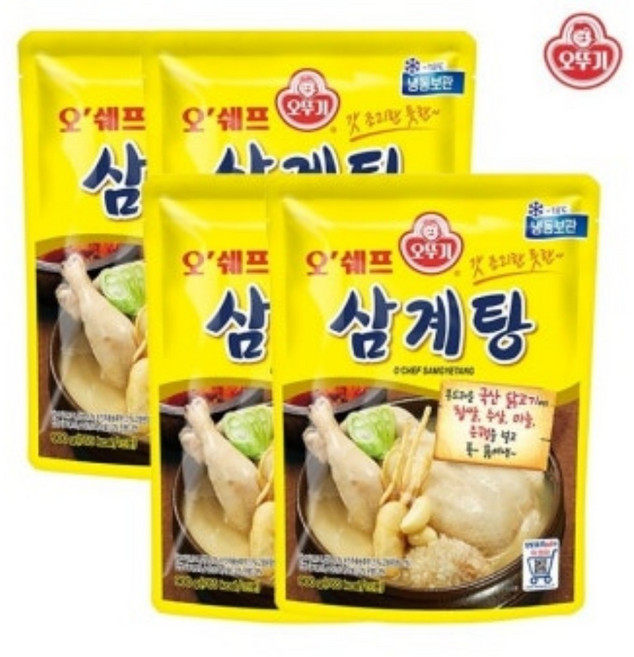 오쉐프 삼계탕 보양식 복날삼계탕 여름보양식 800g x 2팩, 2개
