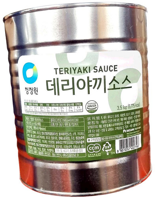 대상 데리야끼 소스 3.5kg 구이소스, 1개