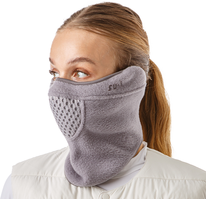수이골프 방한 겨울 마스크 넥워머 골프 스포츠 스키 조깅 등산 라이딩 바이크 낚시, 방한마스크_그레이, A형(귀가림O), M