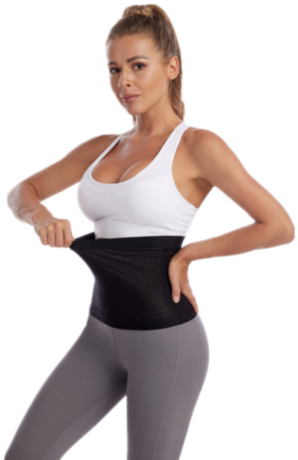 TGL 뱃살 다이어트 허리 복부 발열 땀복 +, 1세트, 블랙