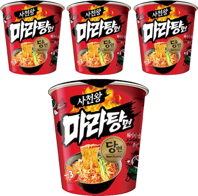 사천왕 마라탕면 당면 54g, 4개
