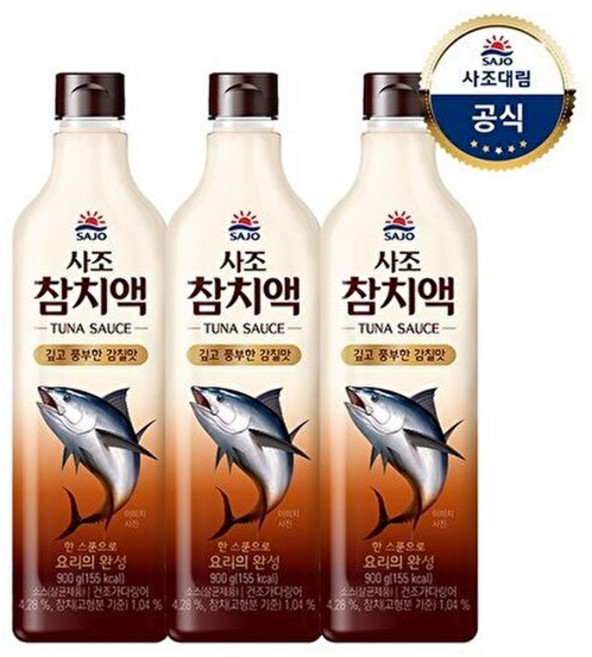 사조대림 [T][사조대림] 참치액 900g x3개, 3개