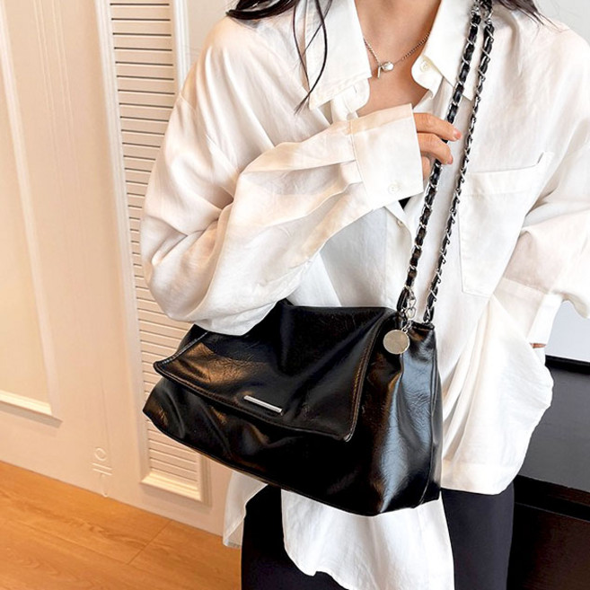 Modern Fashion 여성 클래식 체인 숄더백 실버 크로스백 MS21