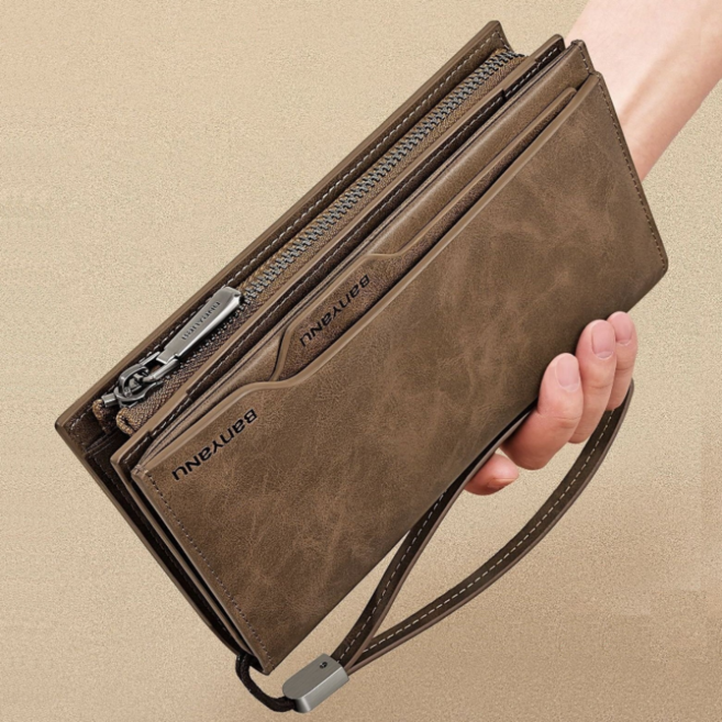 프리미엄 남성 소가죽 심플 장지갑 N2053