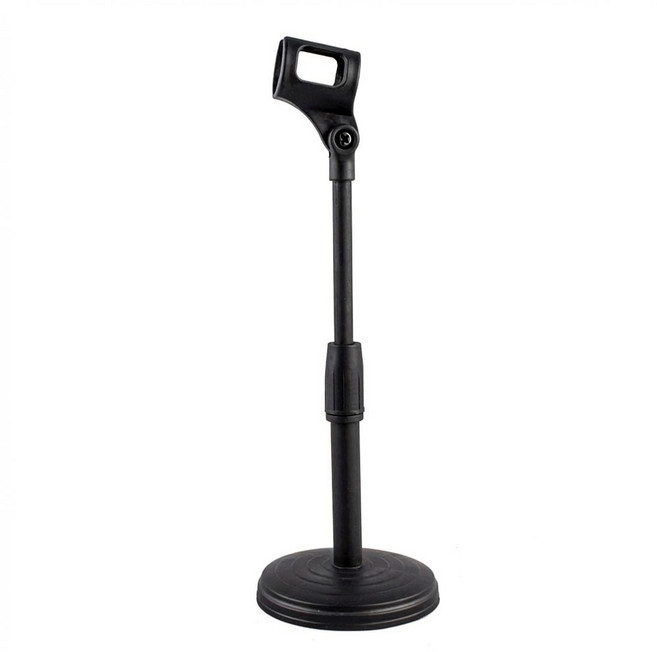 유트렌드 탁상용 마이크 스탠드 라운드 베이스 높이조절 거치대, 1개