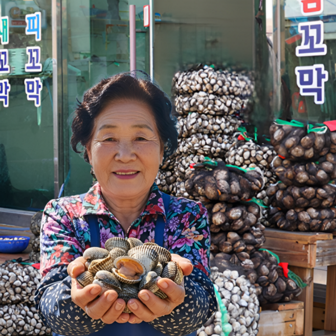 신선한 살이통통 벌교 꼬막, 1개, 1kg(대)