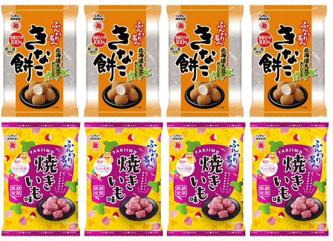 훈와리메이진 콩가루인절미과자 35g +군고구마 26g 세트, 4개, 61g