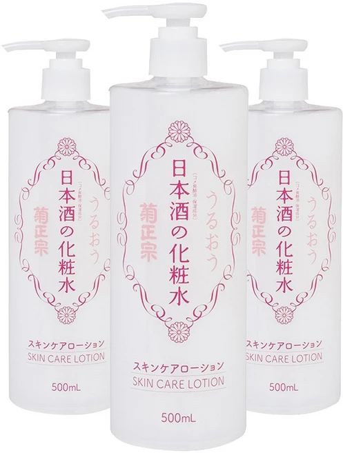 기쿠마사무네 사케 화장수 스킨케어 로션, 3개, 500ml - 쿠팡