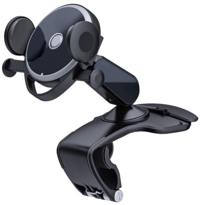 고급형 원터치 반자동 계기판거치대 대시보드 휴대폰거치대, 블랙