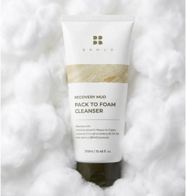 [정품] 비알머드 릴리프 머드 팩투폼 클렌저 저자극 블랙헤드 노페물 모공 310ml, 1개