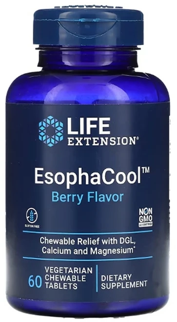 에소파쿨 라이프익스텐션 EsophaCool 베리맛 60 츄어블 타블렛, 1개, 60정 - 쿠팡