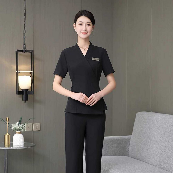 호텔리어 상담실장유니폼 피부관리실유니폼 반팔 관리실