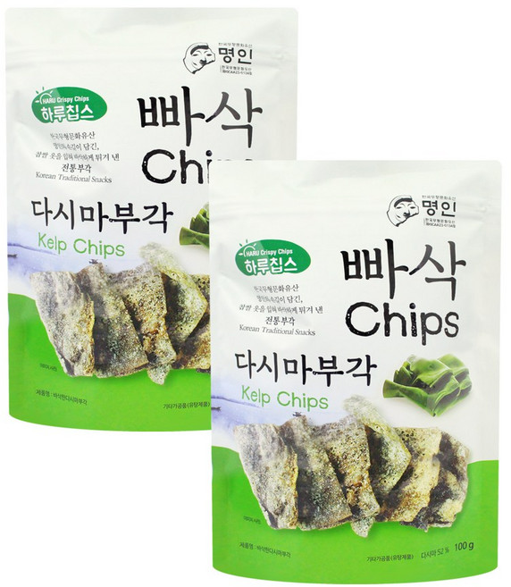 빠삭칩 다시마부각 100g, 2개