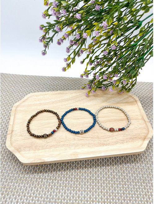 가지와나무 천연옻칠 십이지 띠별팔찌 행운 소원 재물 팔찌 4mm